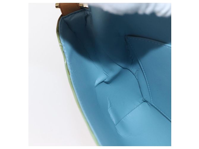 LOUIS VUITTON Bolsa de Ombro Vernis Thompson Street Azul Bebê M91009 Auth BA10188 Azul claro - vista 19