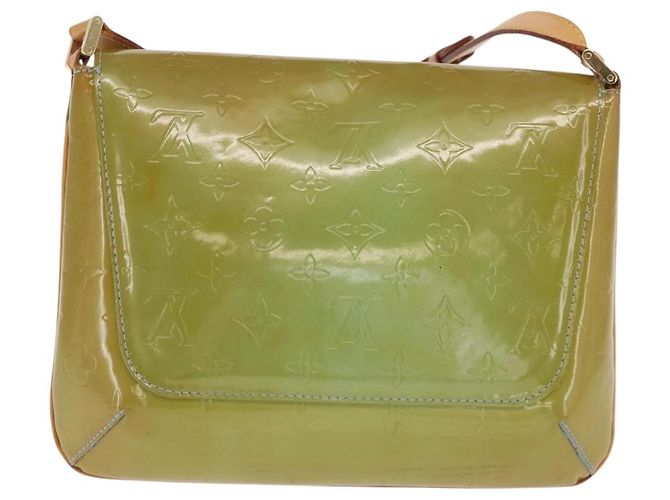 LOUIS VUITTON Bolsa de Ombro Vernis Thompson Street Azul Bebê M91009 Auth BA10188 Azul claro - vista 2
