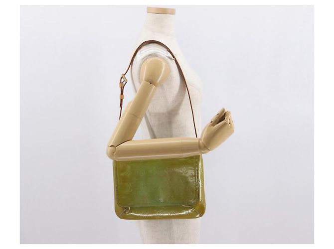 LOUIS VUITTON Bolsa de Ombro Vernis Thompson Street Azul Bebê M91009 Auth BA10188 Azul claro - vista 21