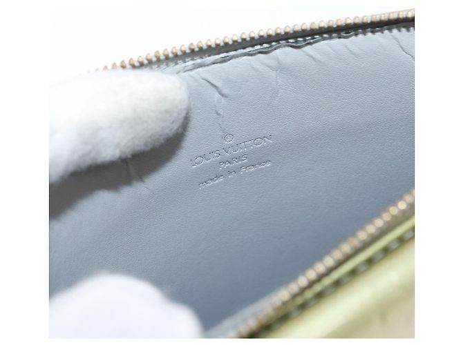 LOUIS VUITTON Bolsa de Accesorios Motto Monogram Vernis Gris M91030 LV Auth BA10058 - vista 10
