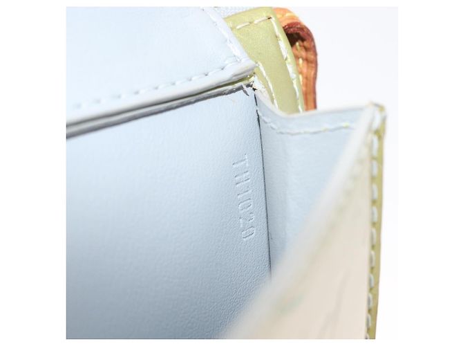 LOUIS VUITTON Bolsa de Accesorios Motto Monogram Vernis Gris M91030 LV Auth BA10058 - vista 12