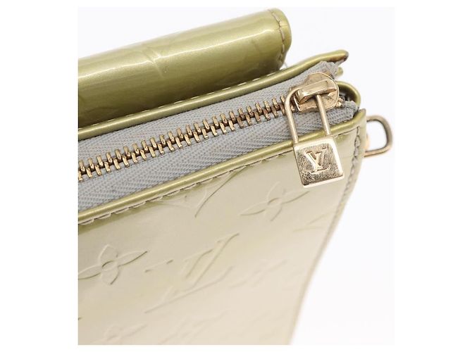 LOUIS VUITTON Bolsa de Accesorios Motto Monogram Vernis Gris M91030 LV Auth BA10058 - vista 17