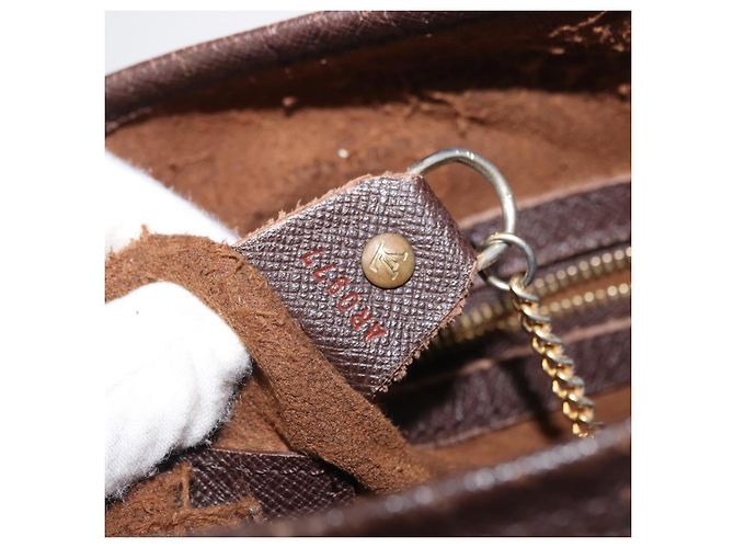 LOUIS VUITTON Borsa a Spalla Damier Ebene Marais N42240 LV Auth BA10212 - vista 12