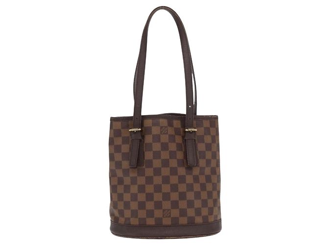 LOUIS VUITTON Borsa a Spalla Damier Ebene Marais N42240 LV Auth BA10212 - vista 2