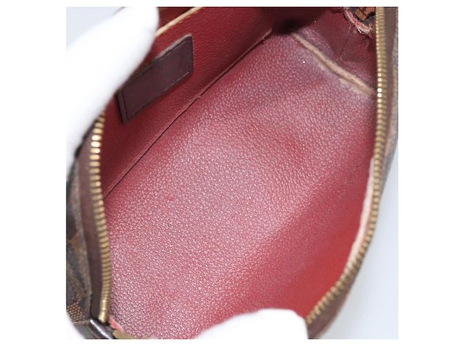 LOUIS VUITTON Pochette Cosmética PM Damier Ebene N47516 Auth LV ka1935 - vista 10