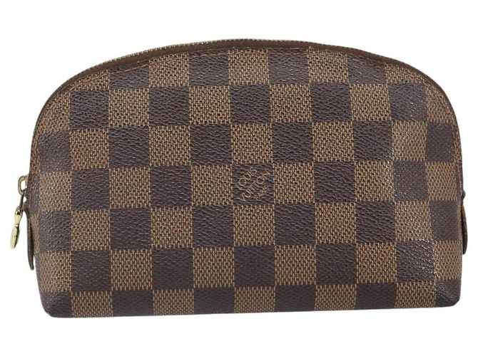 LOUIS VUITTON Pochette Cosmética PM Damier Ebene N47516 Auth LV ka1935 - vista 13