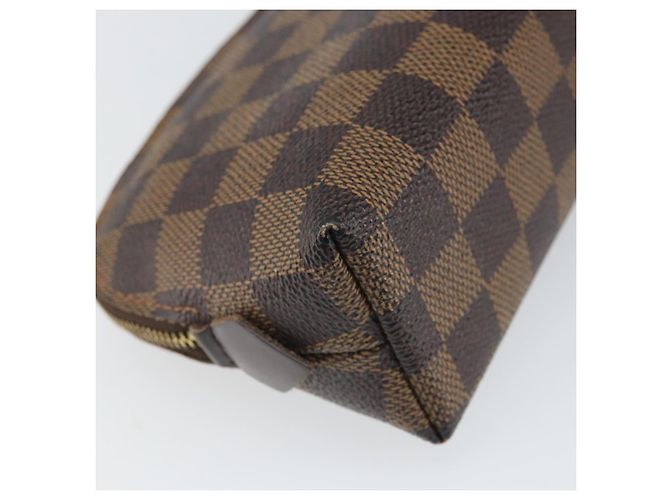 LOUIS VUITTON Pochette Cosmética PM Damier Ebene N47516 Auth LV ka1935 - vista 16