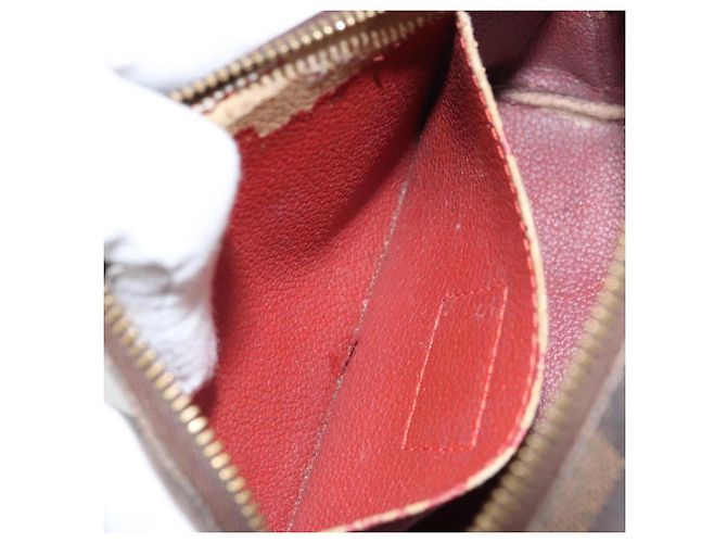 LOUIS VUITTON Pochette Cosmética PM Damier Ebene N47516 Auth LV ka1935 - vista 19