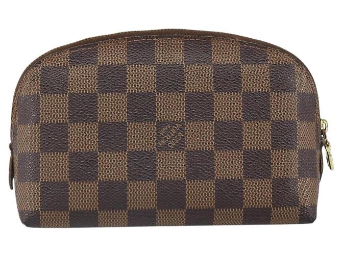 LOUIS VUITTON Pochette Cosmética PM Damier Ebene N47516 Auth LV ka1935 - vista 2