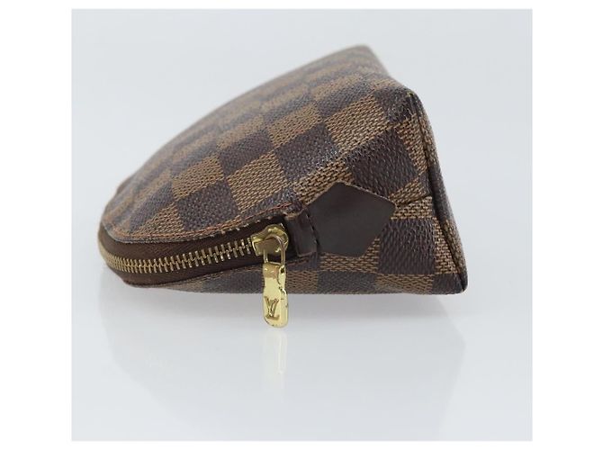 LOUIS VUITTON Pochette Cosmética PM Damier Ebene N47516 Auth LV ka1935 - vista 4