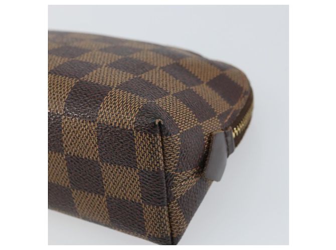 LOUIS VUITTON Pochette Cosmética PM Damier Ebene N47516 Auth LV ka1935 - vista 7