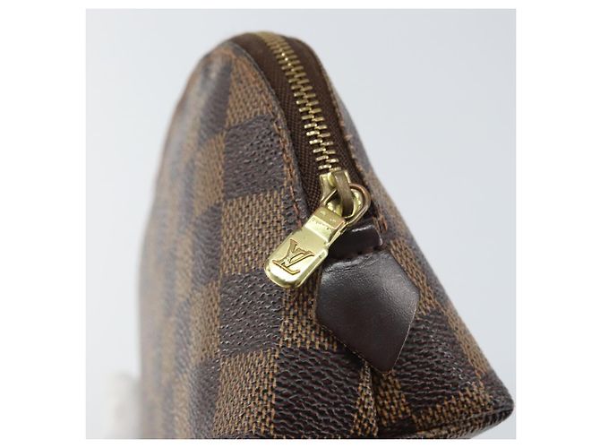 LOUIS VUITTON Pochette Cosmética PM Damier Ebene N47516 Auth LV ka1935 - vista 8