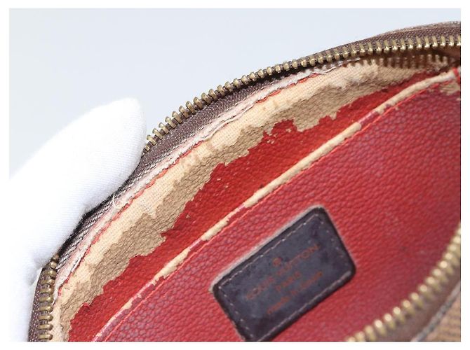 LOUIS VUITTON Pochette Cosmética PM Damier Ebene N47516 Auth LV ka1935 - vista 9