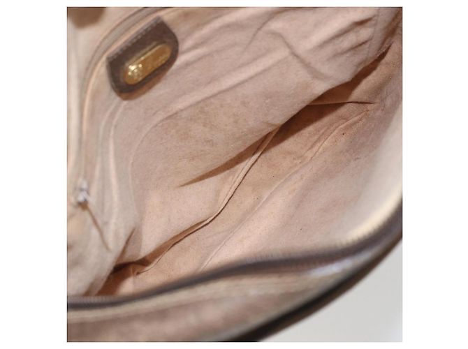 Gucci Borsa a Spalla GG Supreme PVC Beige Oro 49 003 5101 Auth BA9680 D'oro - vista 11