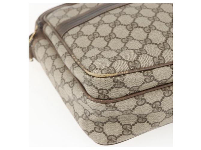 Gucci Borsa a Spalla GG Supreme PVC Beige Oro 49 003 5101 Auth BA9680 D'oro - vista 14