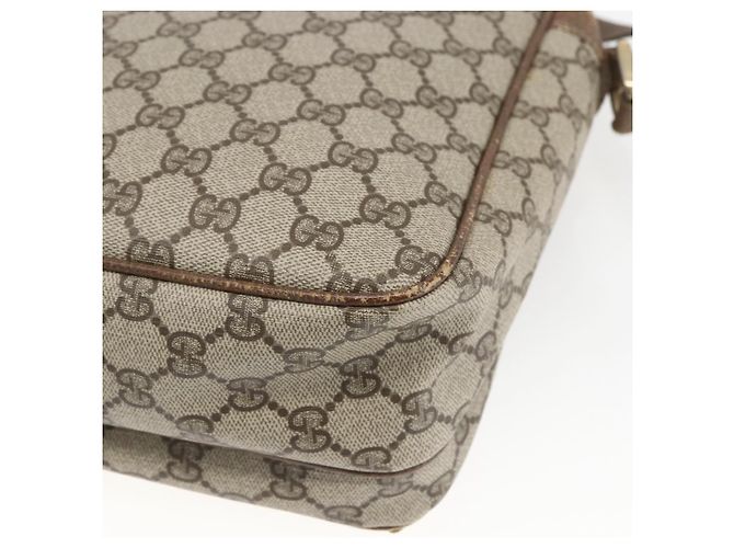 Gucci Borsa a Spalla GG Supreme PVC Beige Oro 49 003 5101 Auth BA9680 D'oro - vista 15