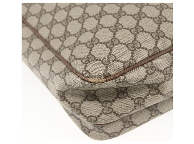 Gucci Borsa a Spalla GG Supreme PVC Beige Oro 49 003 5101 Auth BA9680 D'oro - vista 16