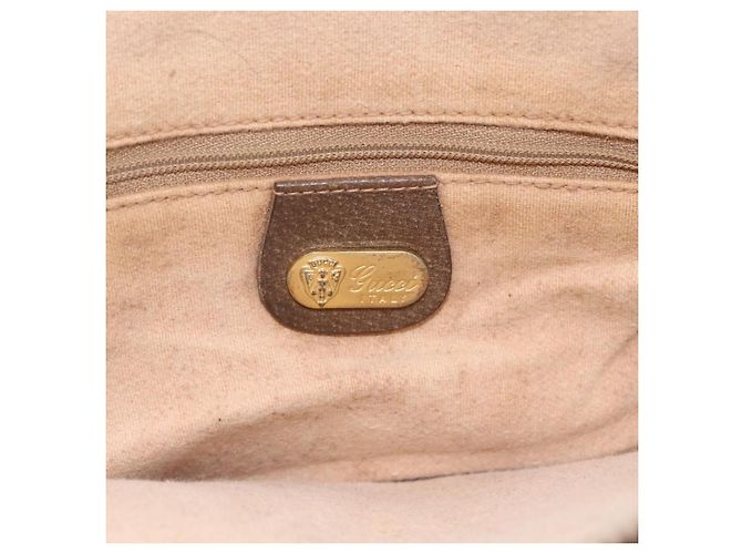 Gucci Borsa a Spalla GG Supreme PVC Beige Oro 49 003 5101 Auth BA9680 D'oro - vista 17