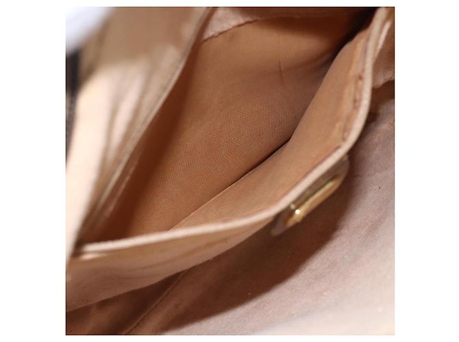 Gucci Borsa a Spalla GG Supreme PVC Beige Oro 49 003 5101 Auth BA9680 D'oro - vista 21