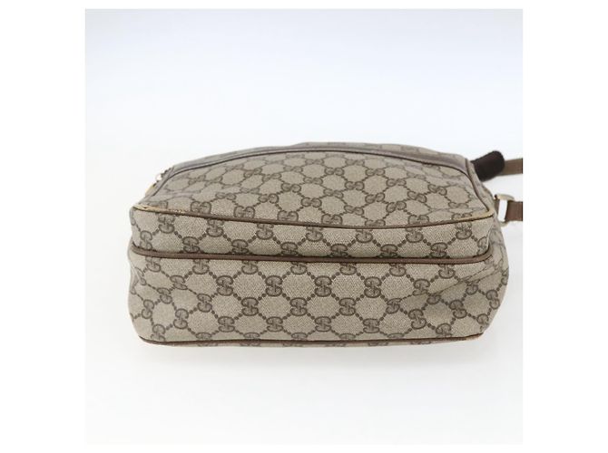 Gucci Borsa a Spalla GG Supreme PVC Beige Oro 49 003 5101 Auth BA9680 D'oro - vista 5