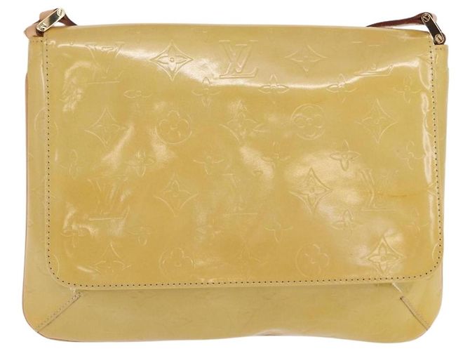 LOUIS VUITTON Borsa Thompson Street Monogram Vernis Beige M91301 LV Auth 169346 - vista 13