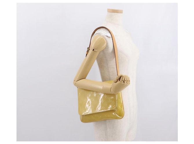 LOUIS VUITTON Borsa Thompson Street Monogram Vernis Beige M91301 LV Auth 169346 - vista 21