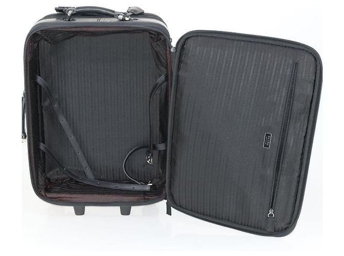 PRADA Funda Maleta Nylon Negro Plata Auth bs32712 - vista 11