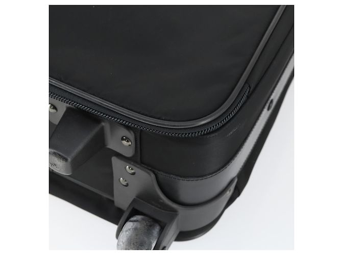 PRADA Funda Maleta Nylon Negro Plata Auth bs32712 - vista 18