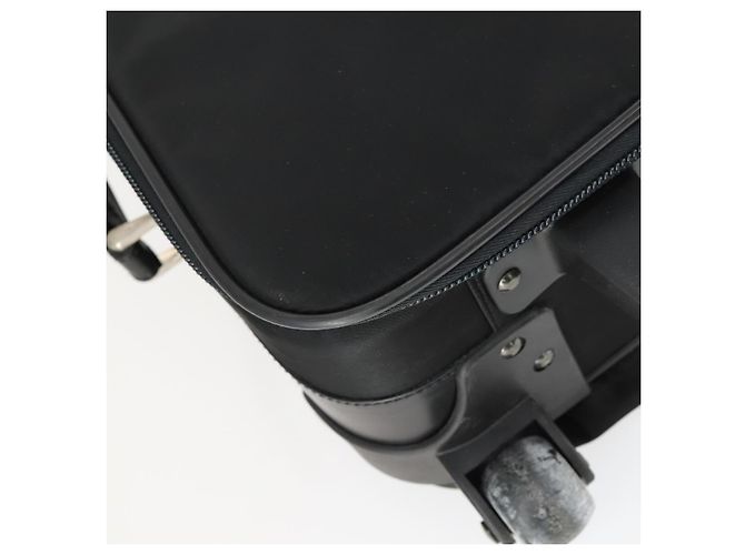 PRADA Funda Maleta Nylon Negro Plata Auth bs32712 - vista 19