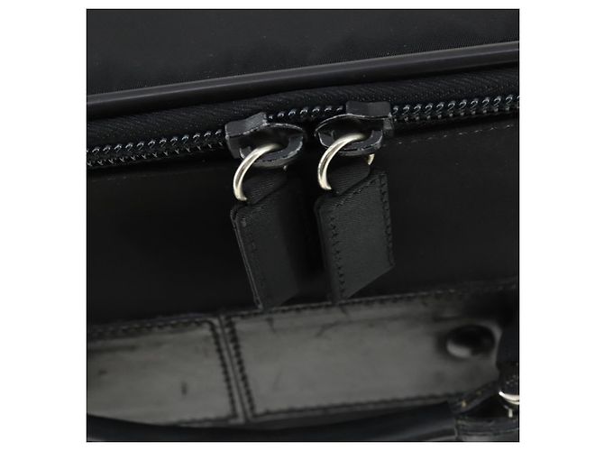 PRADA Funda Maleta Nylon Negro Plata Auth bs32712 - vista 24