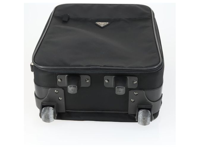 PRADA Funda Maleta Nylon Negro Plata Auth bs32712 - vista 6