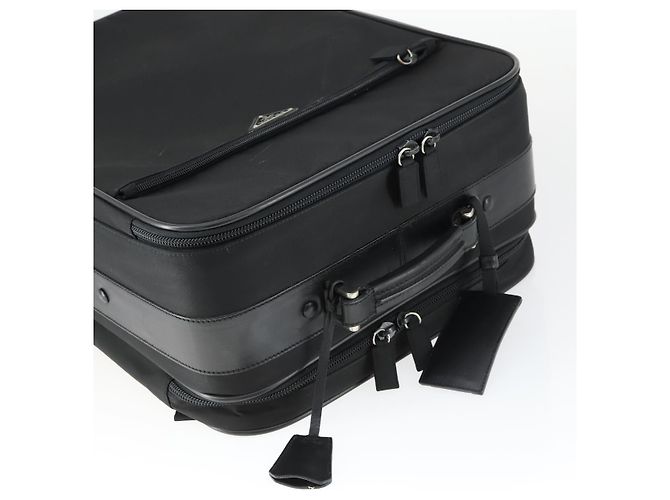 PRADA Funda Maleta Nylon Negro Plata Auth bs32712 - vista 7