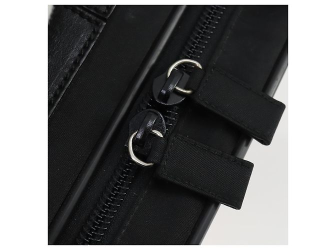 PRADA Funda Maleta Nylon Negro Plata Auth bs32712 - vista 8