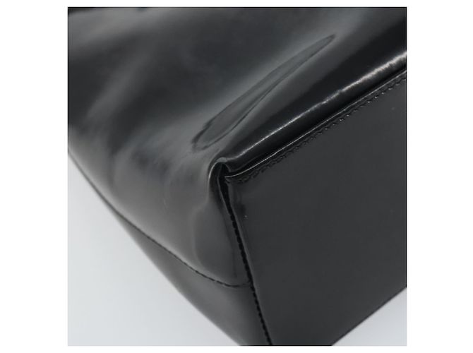 Bamboo Borsa a mano GUCCI in bambù Pelle lucida Argento Nero 001 1998 3008 Auth bs32983 - vista 15