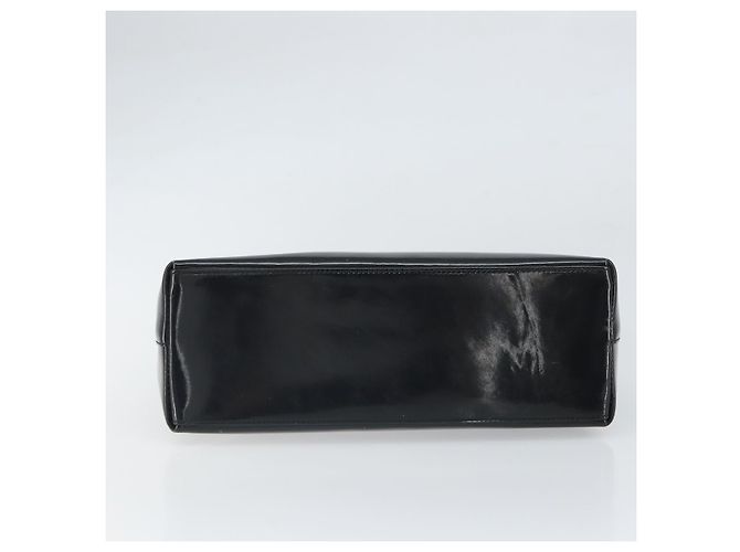 Bamboo Borsa a mano GUCCI in bambù Pelle lucida Argento Nero 001 1998 3008 Auth bs32983 - vista 5