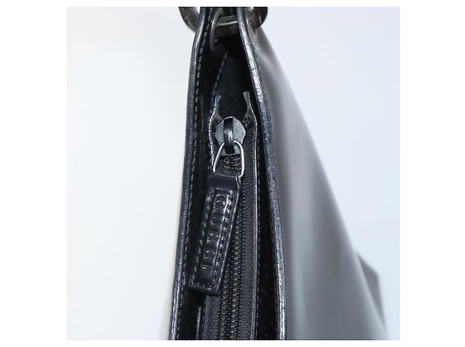 Bamboo Borsa a mano GUCCI in bambù Pelle lucida Argento Nero 001 1998 3008 Auth bs32983 - vista 9