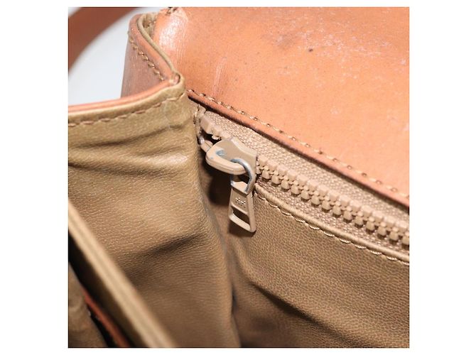 Céline Borsa a Spalla in Tela Macadam CELINE PVC Beige Oro Auth bs32974 D'oro - vista 23