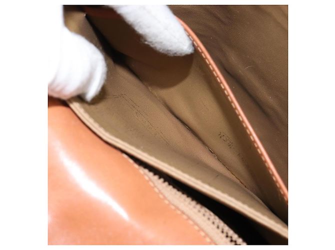 Céline Borsa a Spalla in Tela Macadam CELINE PVC Beige Oro Auth bs32974 D'oro - vista 26