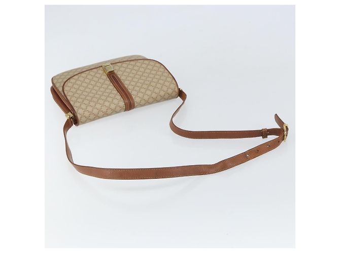 Céline Borsa a Spalla in Tela Macadam CELINE PVC Beige Oro Auth bs32974 D'oro - vista 7
