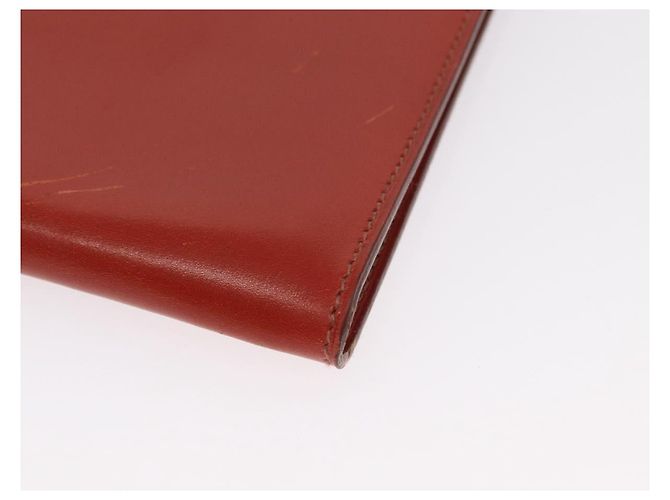 Hermès Sac à épaule HERMES en cuir rouge Auth ep12834 - vue 14