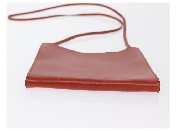 Hermès Sac à épaule HERMES en cuir rouge Auth ep12834 - vue 5