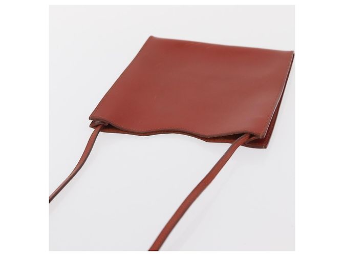 Hermès Sac à épaule HERMES en cuir rouge Auth ep12834 - vue 6
