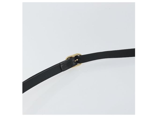 Gucci Borsa GG Marmont Web Sherry in suede nero e oro 517350 Auth 164792 D'oro - vista 8