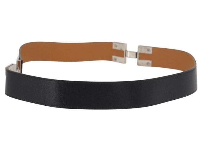 Hermès Cintura HERMES in pelle 29,5"" nera Auth 168765 Nero - vista 3