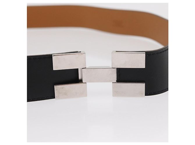 Hermès Cintura HERMES in pelle 29,5"" nera Auth 168765 Nero - vista 5