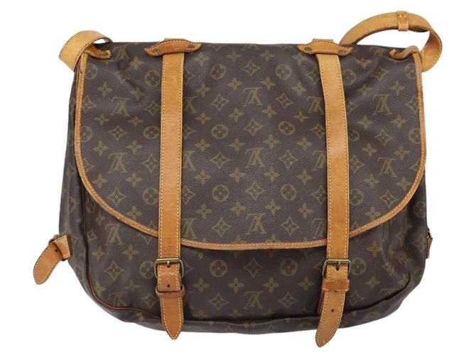 LOUIS VUITTON Borsa a Spalla Monogram Saumur 43 M42252 LV Auth ka1863 Monogramma - vista 2