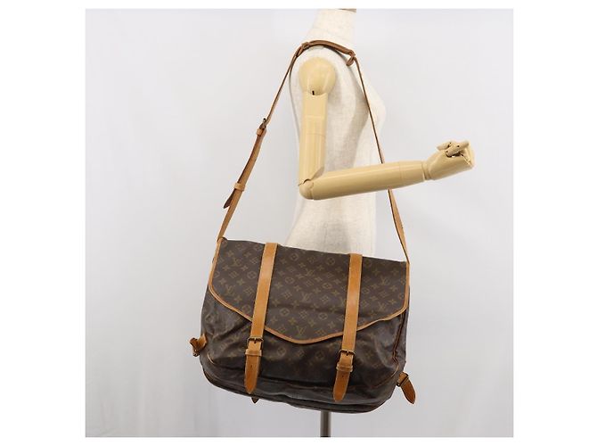 LOUIS VUITTON Borsa a Spalla Monogram Saumur 43 M42252 LV Auth ka1863 Monogramma - vista 32
