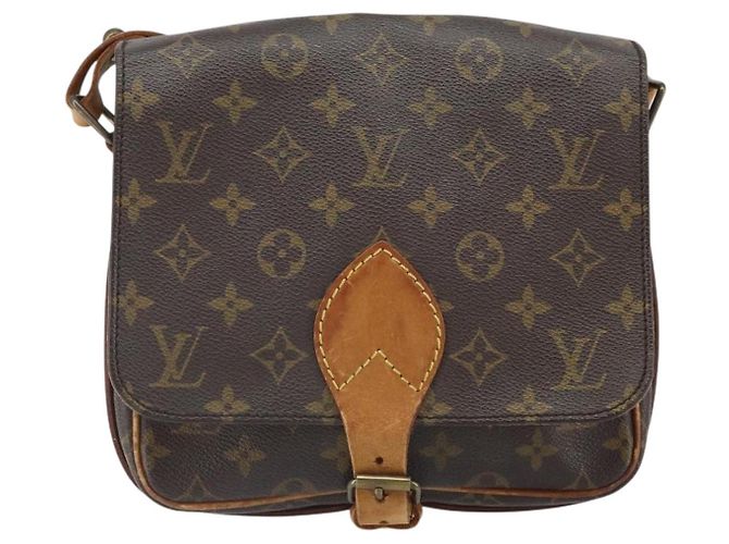 LOUIS VUITTON Borsa a Spalla Monogram Cartouchiere MM M51253 LV Auth ka1989 Monogramma - vista 13