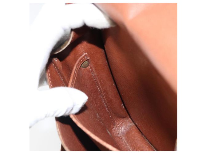 LOUIS VUITTON Borsa a Spalla Monogram Cartouchiere MM M51253 LV Auth ka1989 Monogramma - vista 24