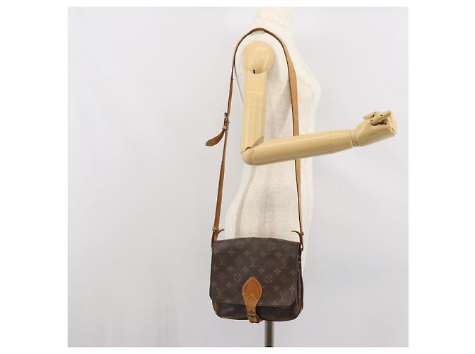 LOUIS VUITTON Borsa a Spalla Monogram Cartouchiere MM M51253 LV Auth ka1989 Monogramma - vista 26